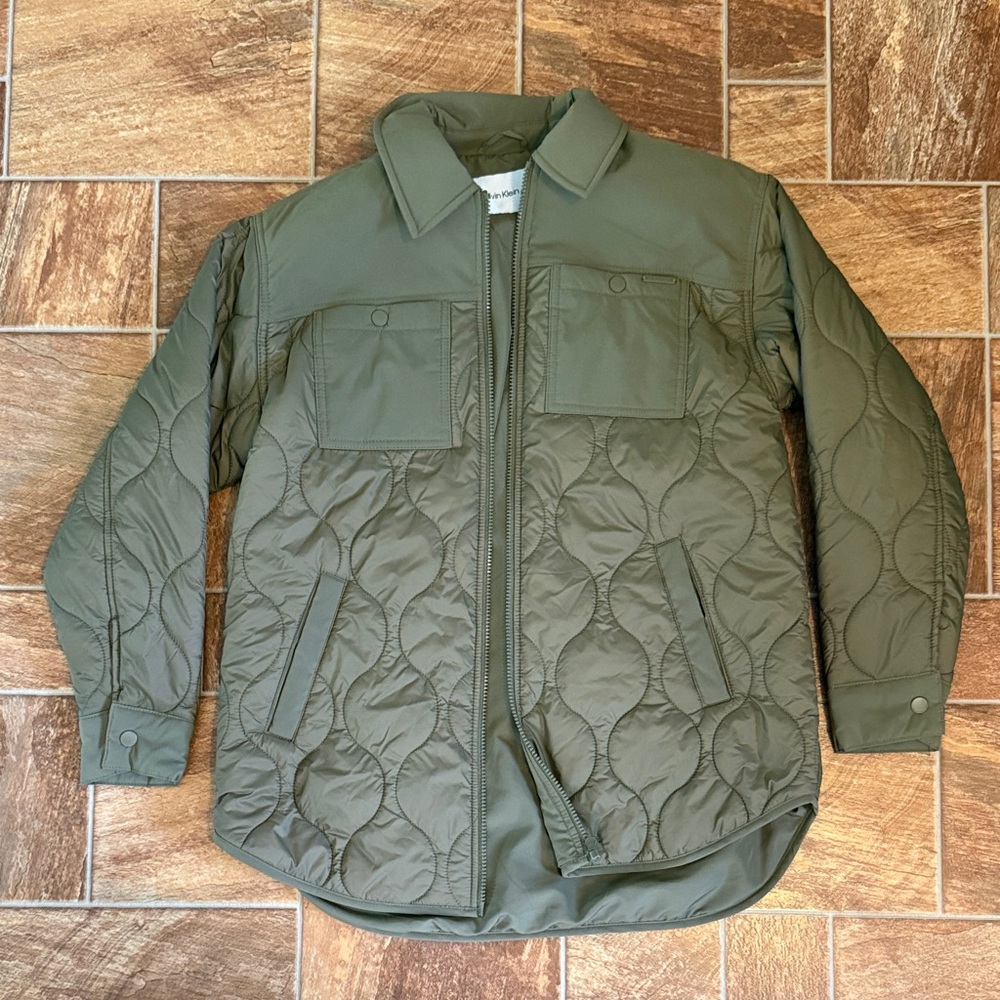 Calvin Klein Olive Quilted Jacket